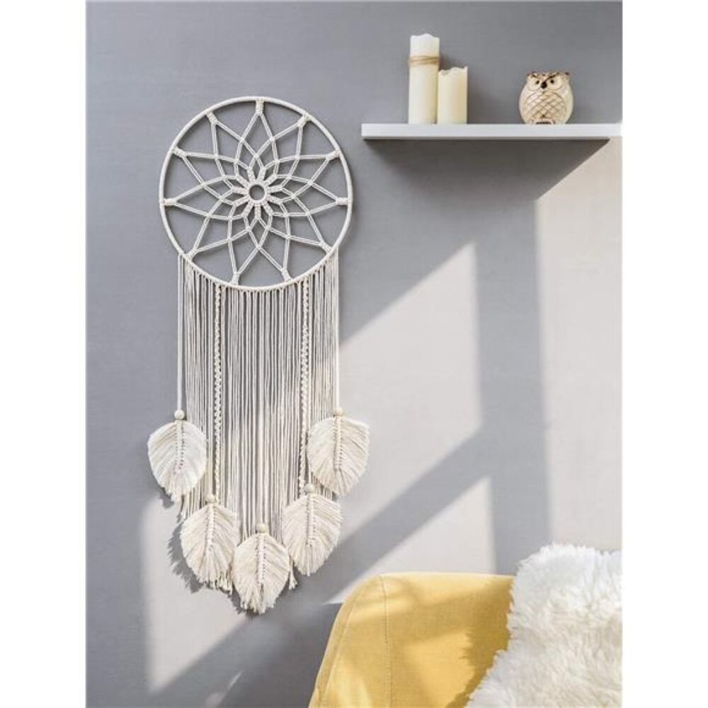 Large Dream Catcher Macrame Boho Wall Hanging Decor Woven Feather Tassels